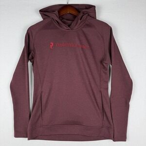 Peak Performance Pulse Hoodie Womens M Burgundy Athletic Pullover Sweatshirt